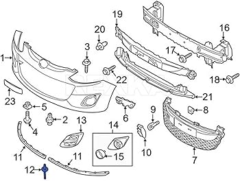 Amazon.com: Rexka 30 pcs Splash Shield Rivet for Mazda B33J51833